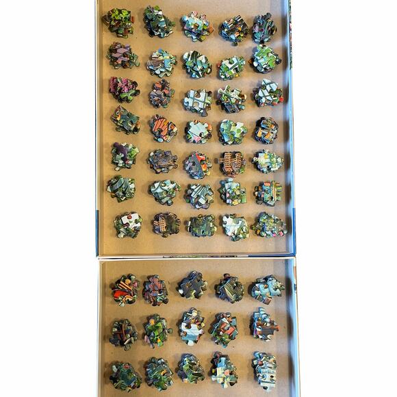 Ravensburger Premium 500 Piece Puzzle 2019 Eclectic Botanical Sunroom 19 x 14 - Picture 8 of 8